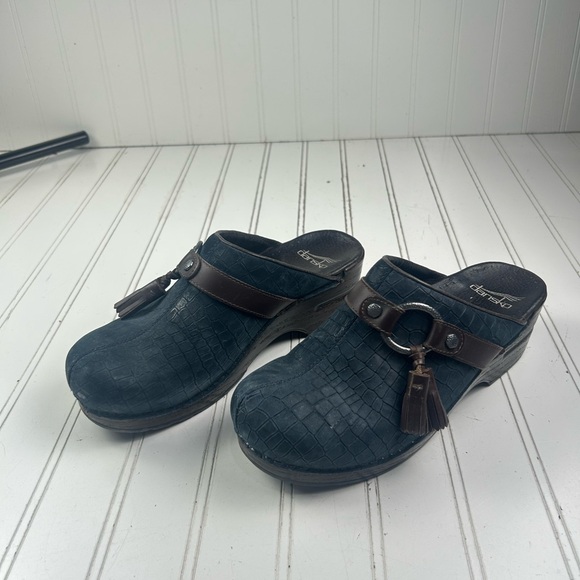 Dansko Shandi Black Leather Tassel Mule Clogs Women’s Size 7.5-8 - Picture 6 of 10